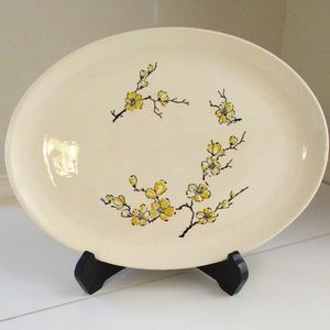 Marcrest Yellow Dogwood Oval Oven Proof Platter